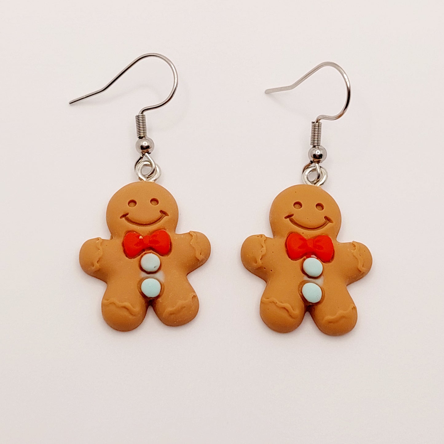 Gingerbread Man Charm Earrings