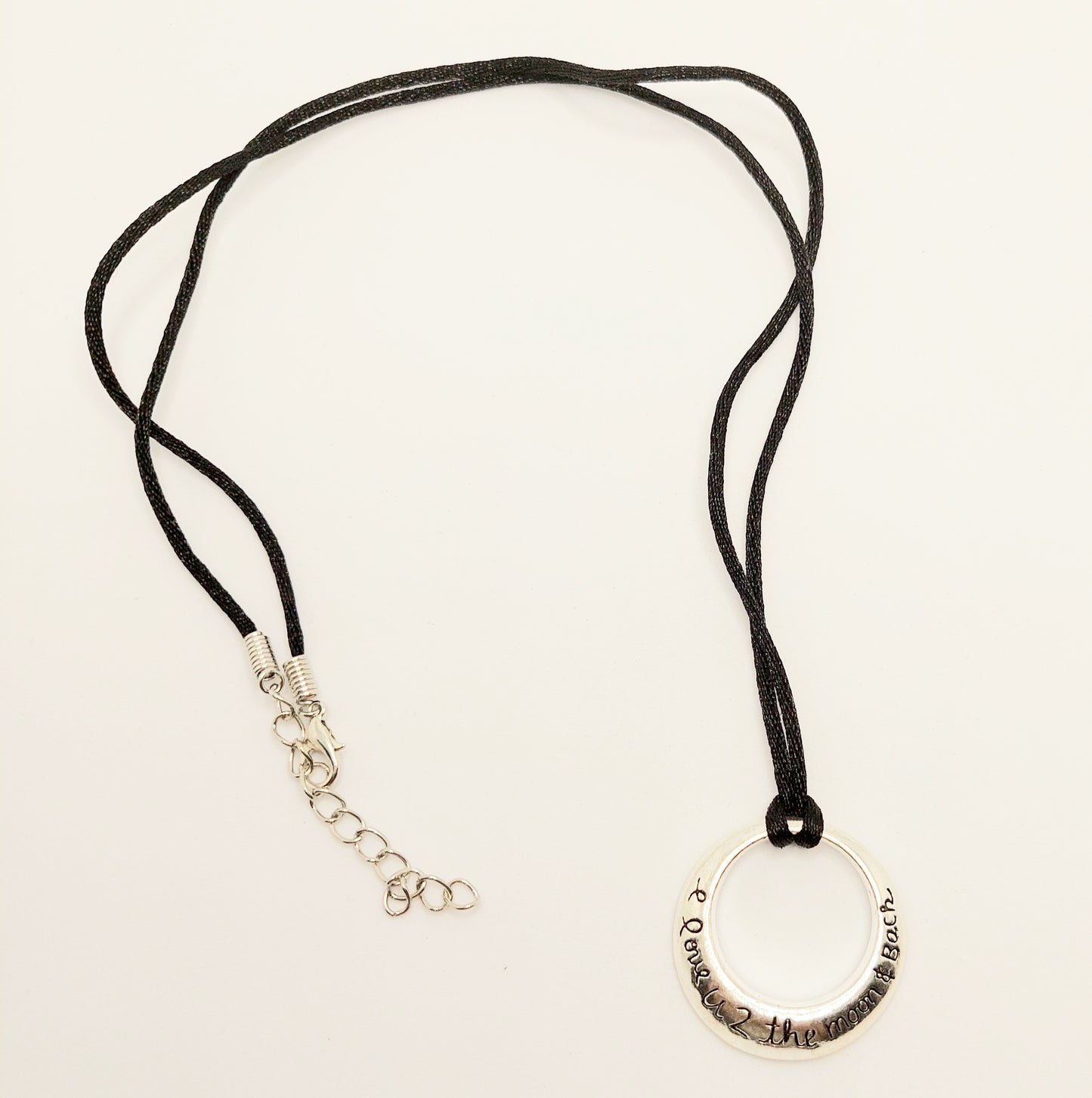 Love You Moon Charm Necklace