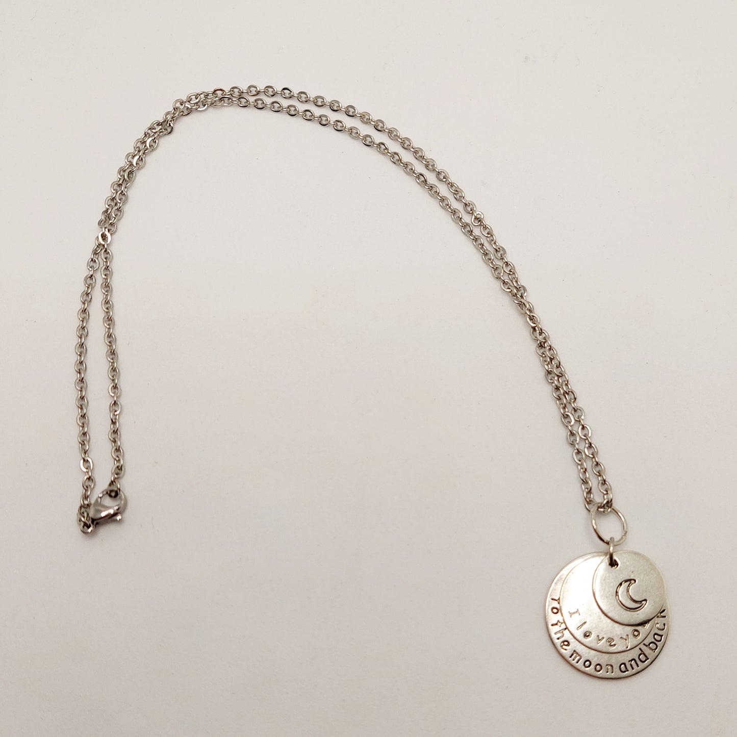 Love You to the Moon Charm Necklace
