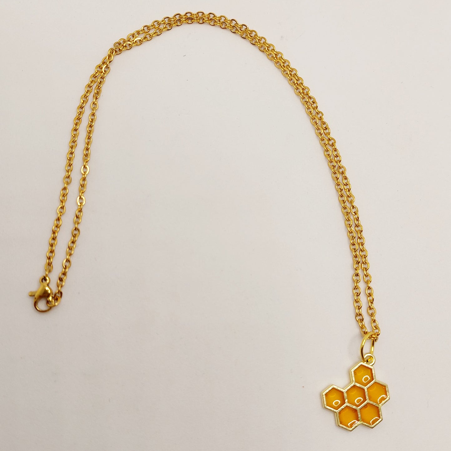 Honeycomb Charm Necklace
