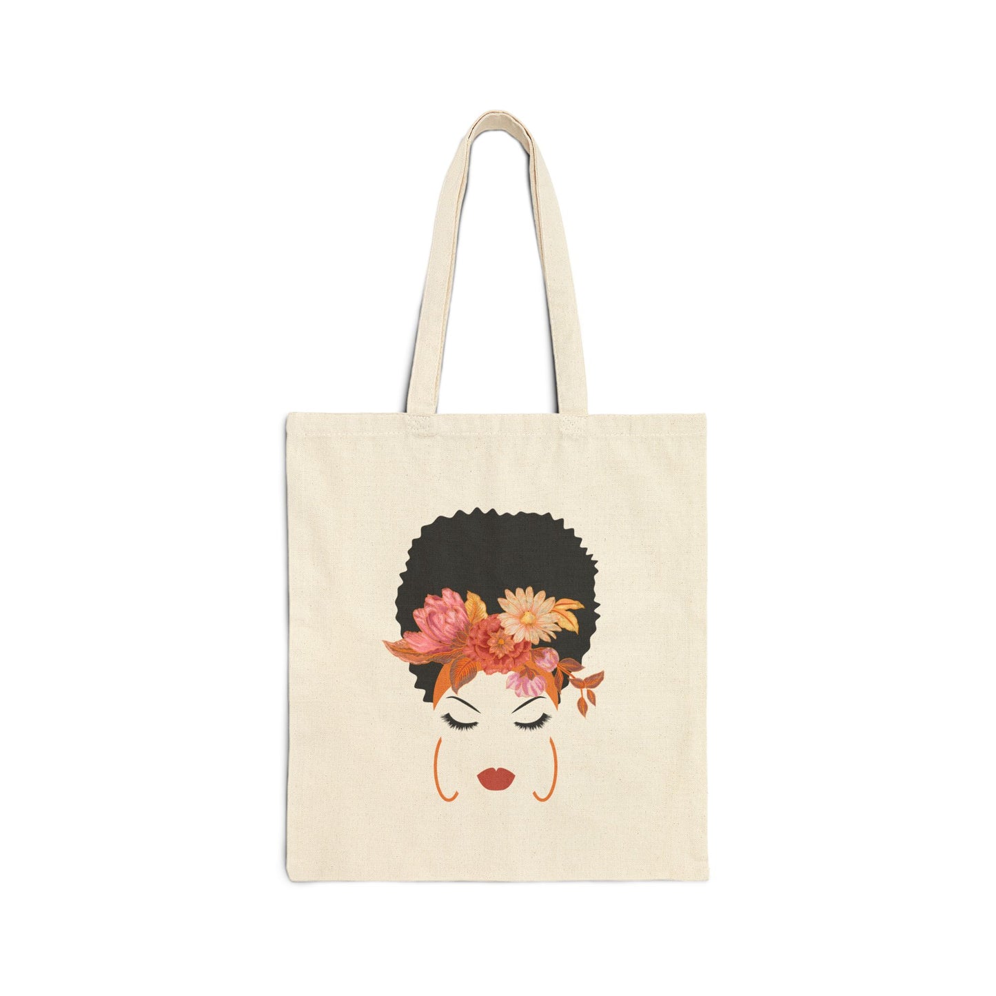 Floral Crown Woman Tote Bag