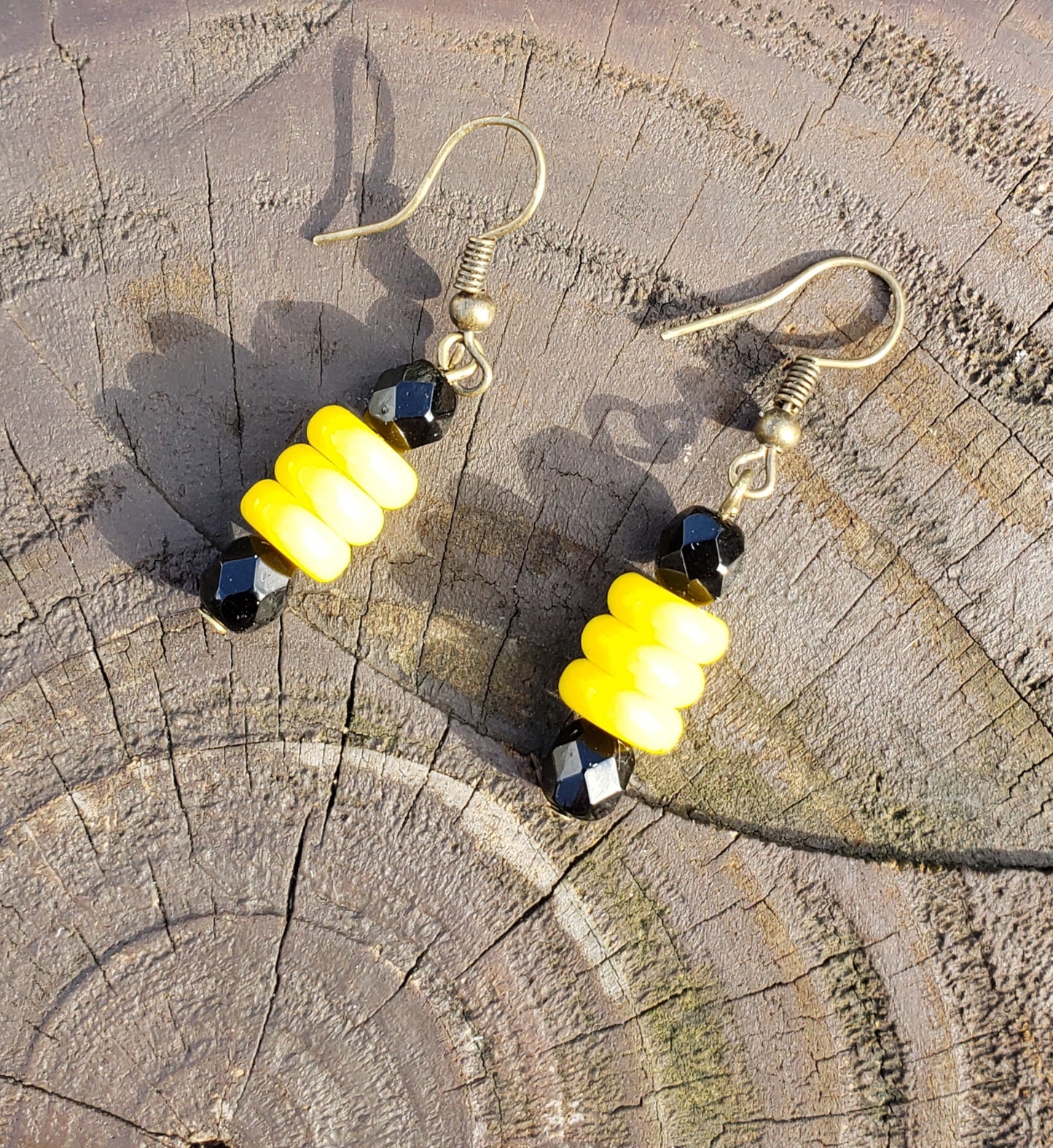 Bumblebee Dangle Earrings