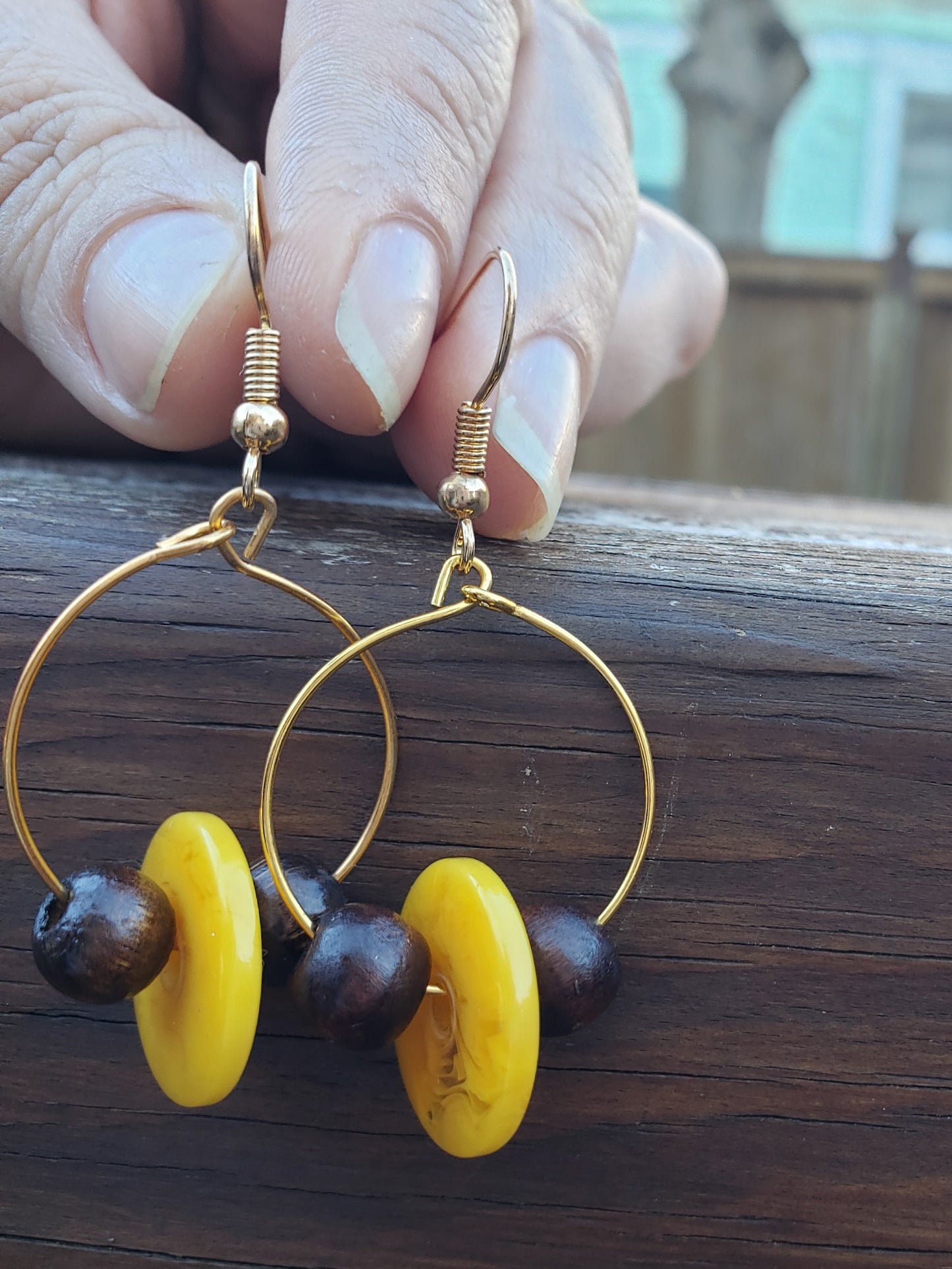 Saturn Hoop Earrings