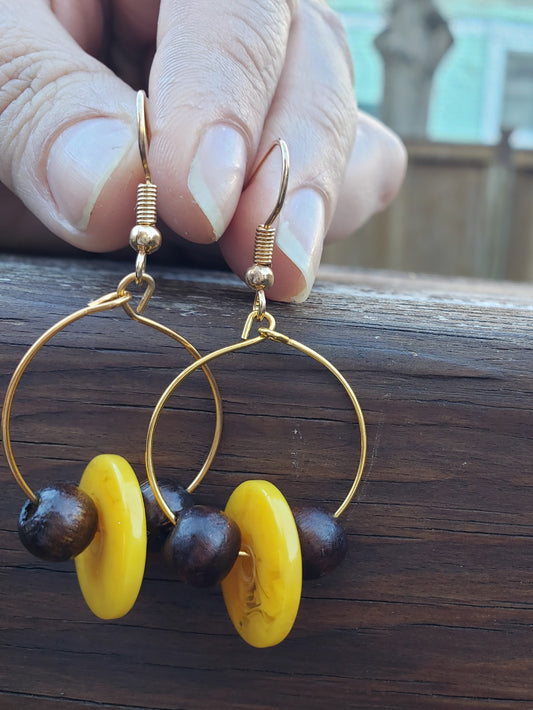 Saturn Hoop Earrings