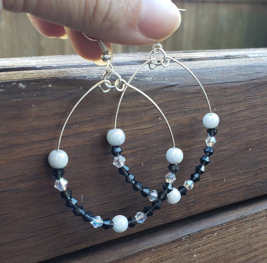 Oreo Hoop Earrings