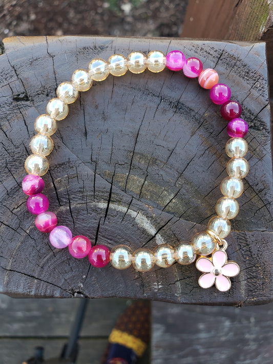 Cherry Blossom Elastic Stretch Bracelet