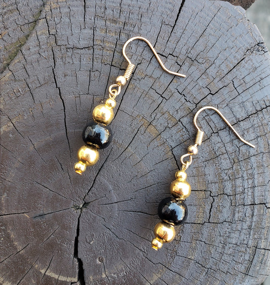 Golden Dangle Earrings