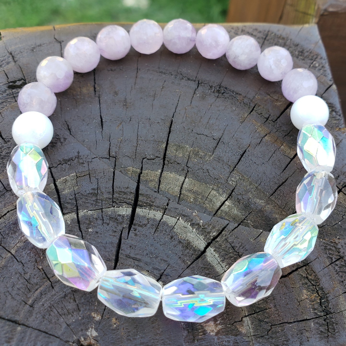 Lavender Elastic Stretch Bracelet