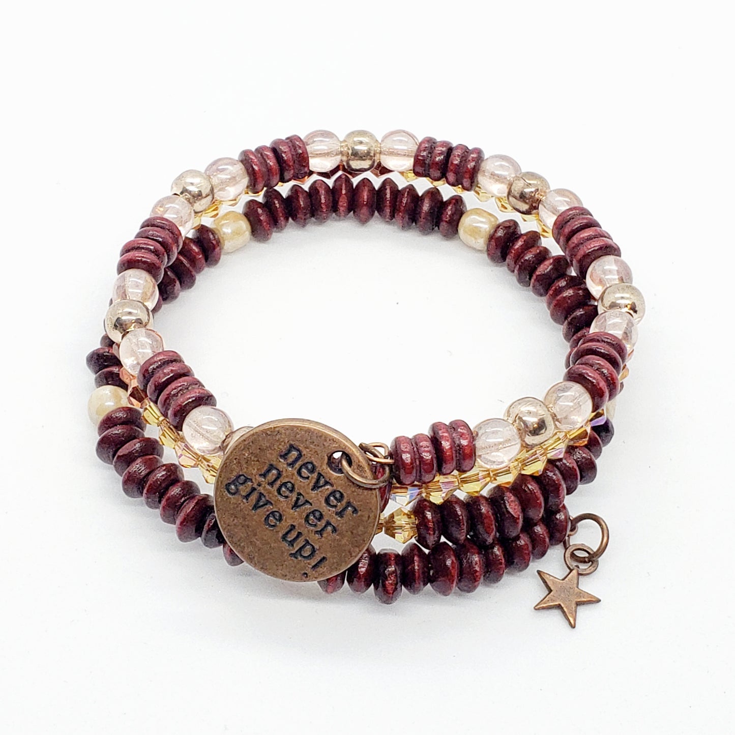 Mauve Wrap Around Bracelet