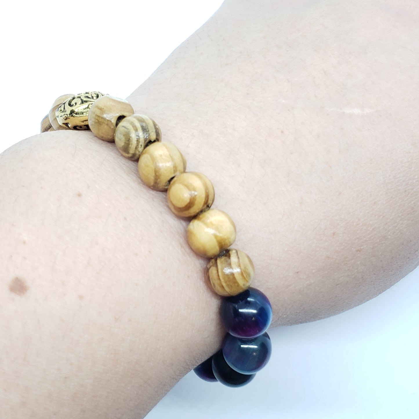 Wooden Galaxy Elastic Stretch Bracelet