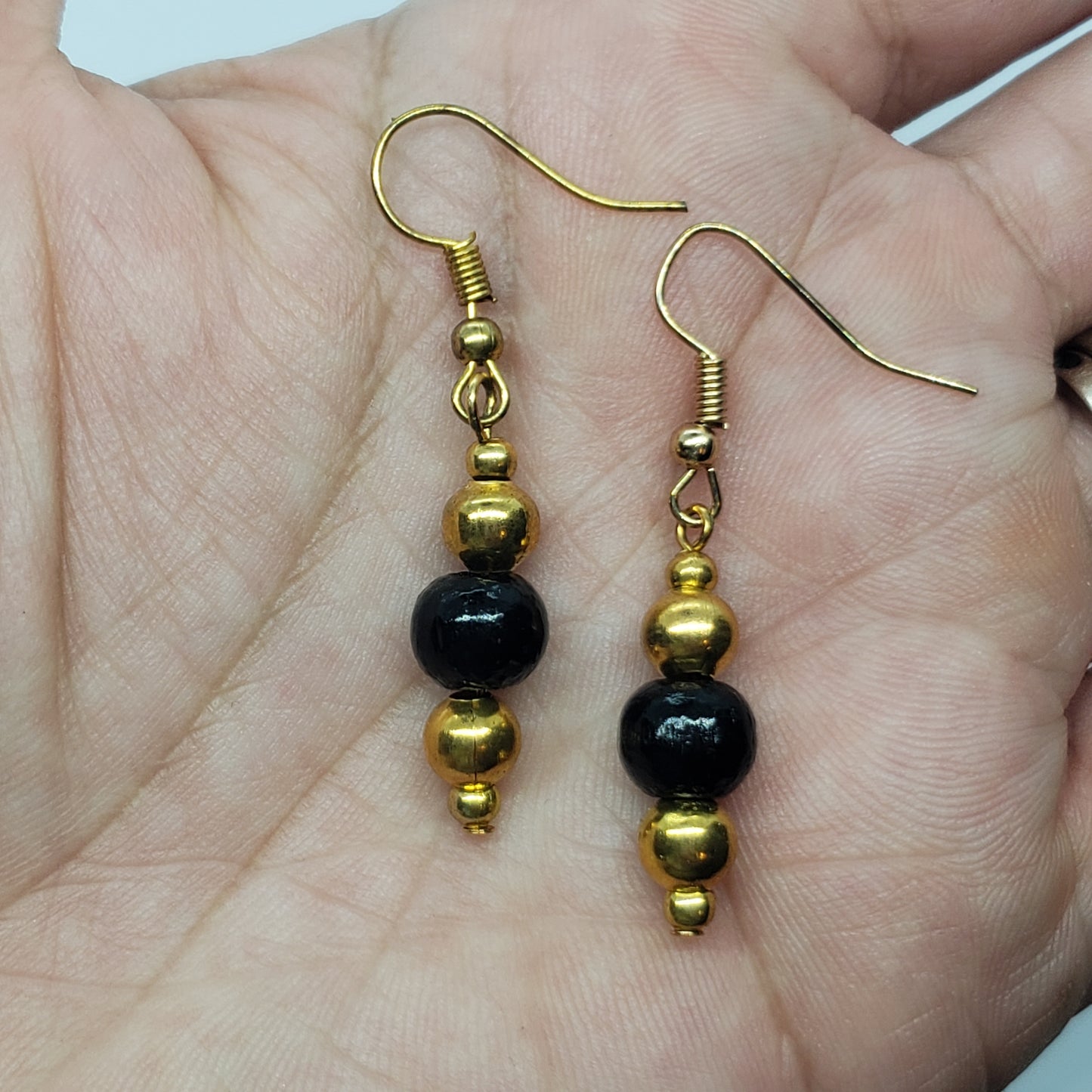 Golden Dangle Earrings