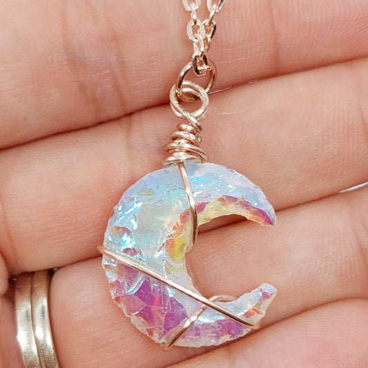 Aura Crescent Necklace