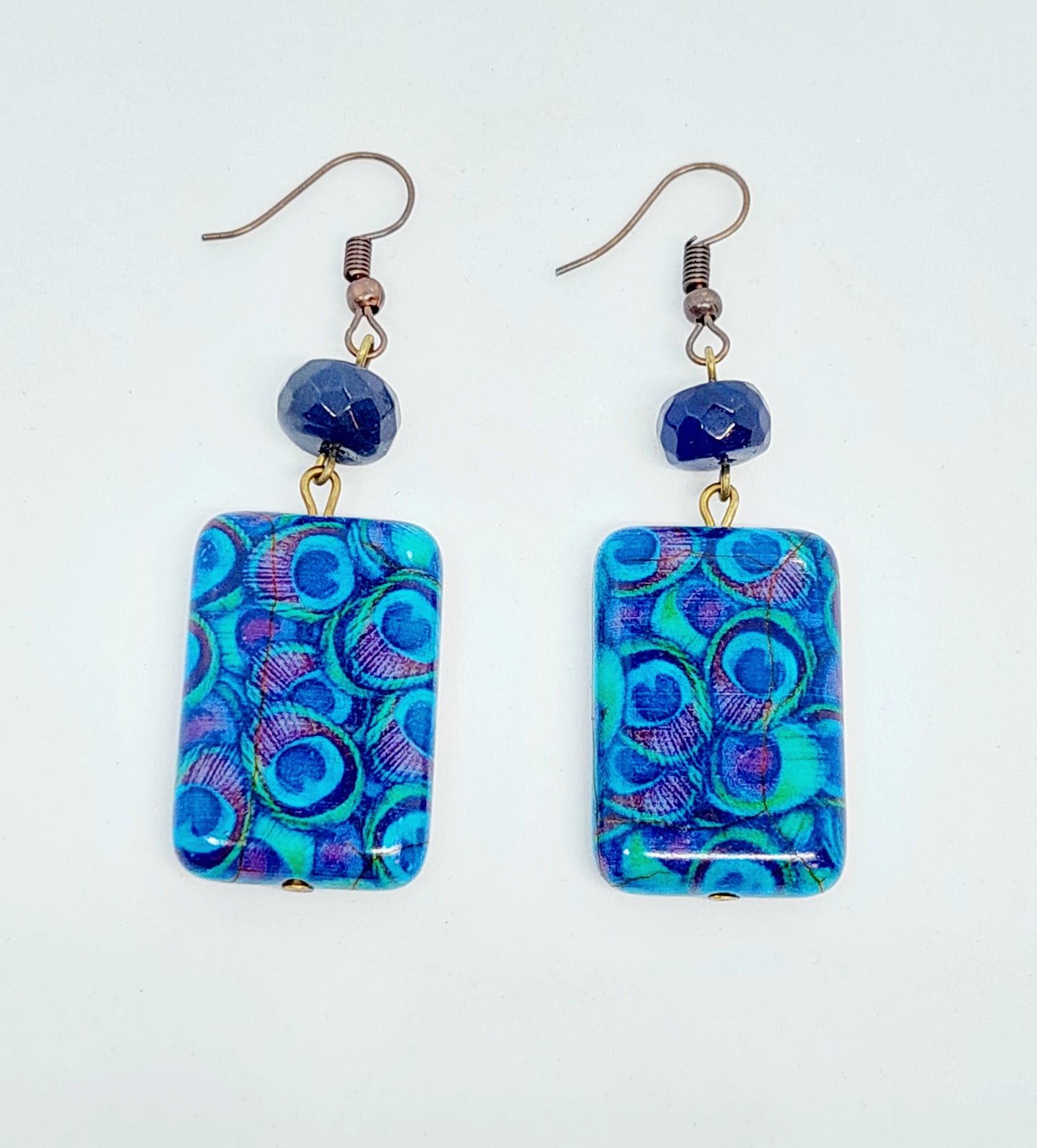 Peacock Dangle Earrings