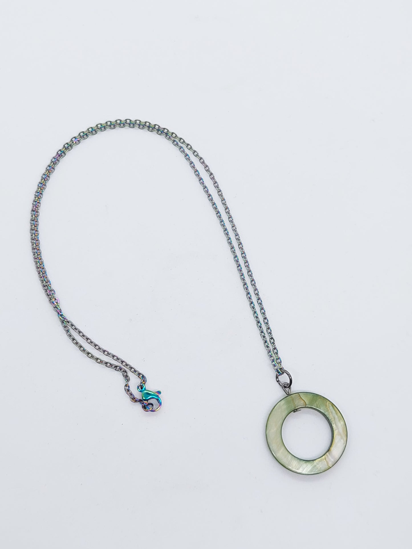 Green Rainbow Necklace