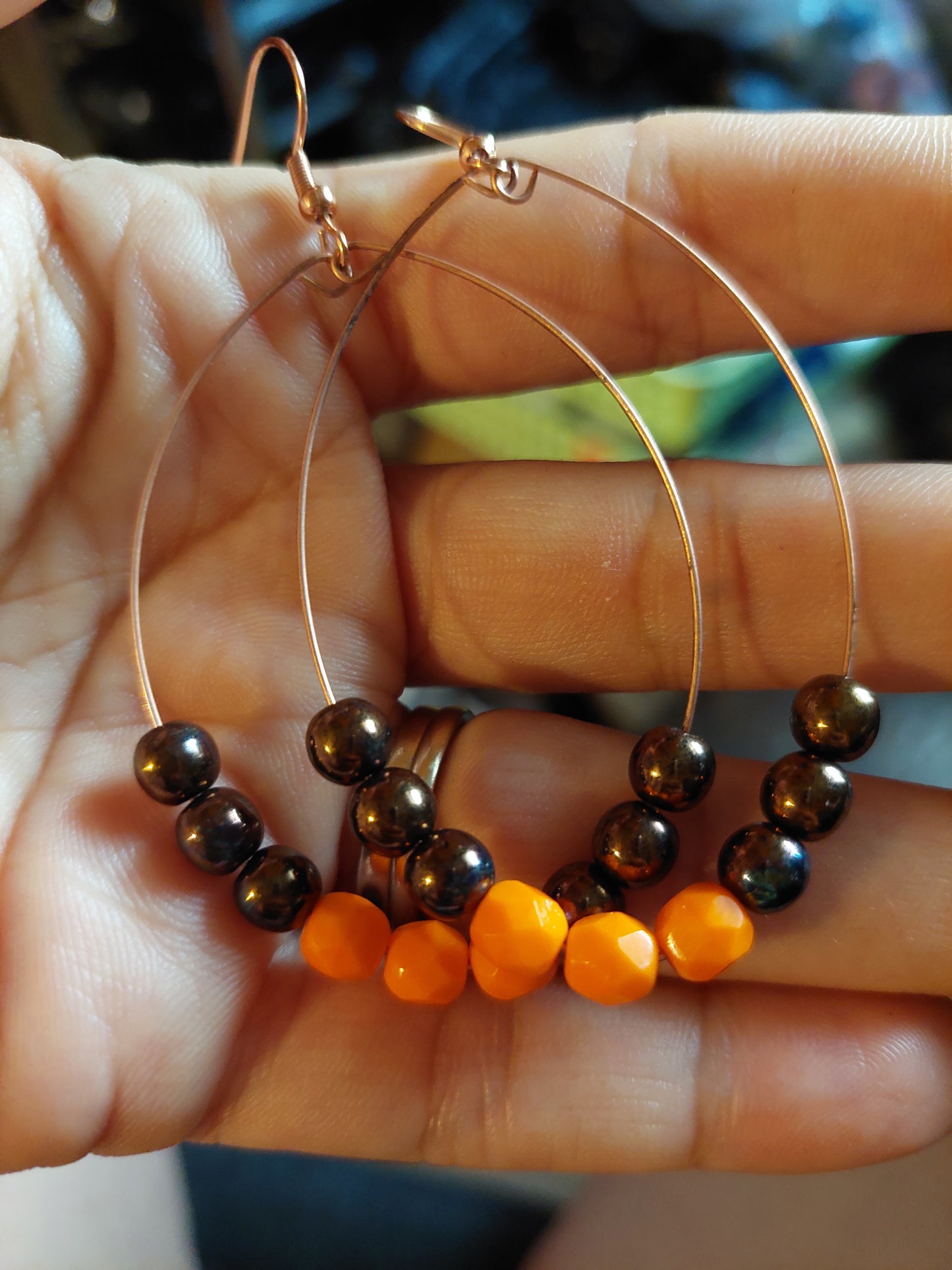 Autumn Hoop Earrings