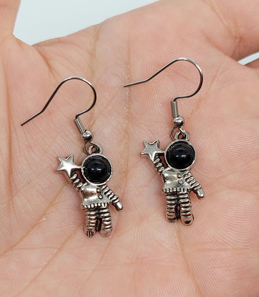 Astronaut Charm Earrings