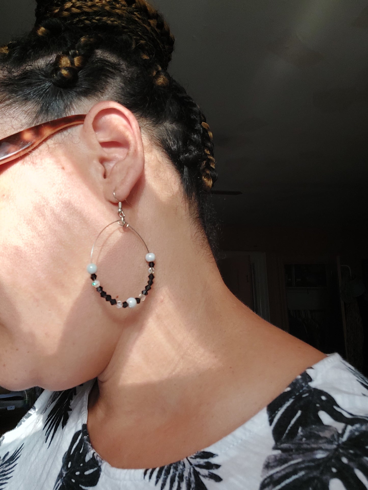 Oreo Hoop Earrings