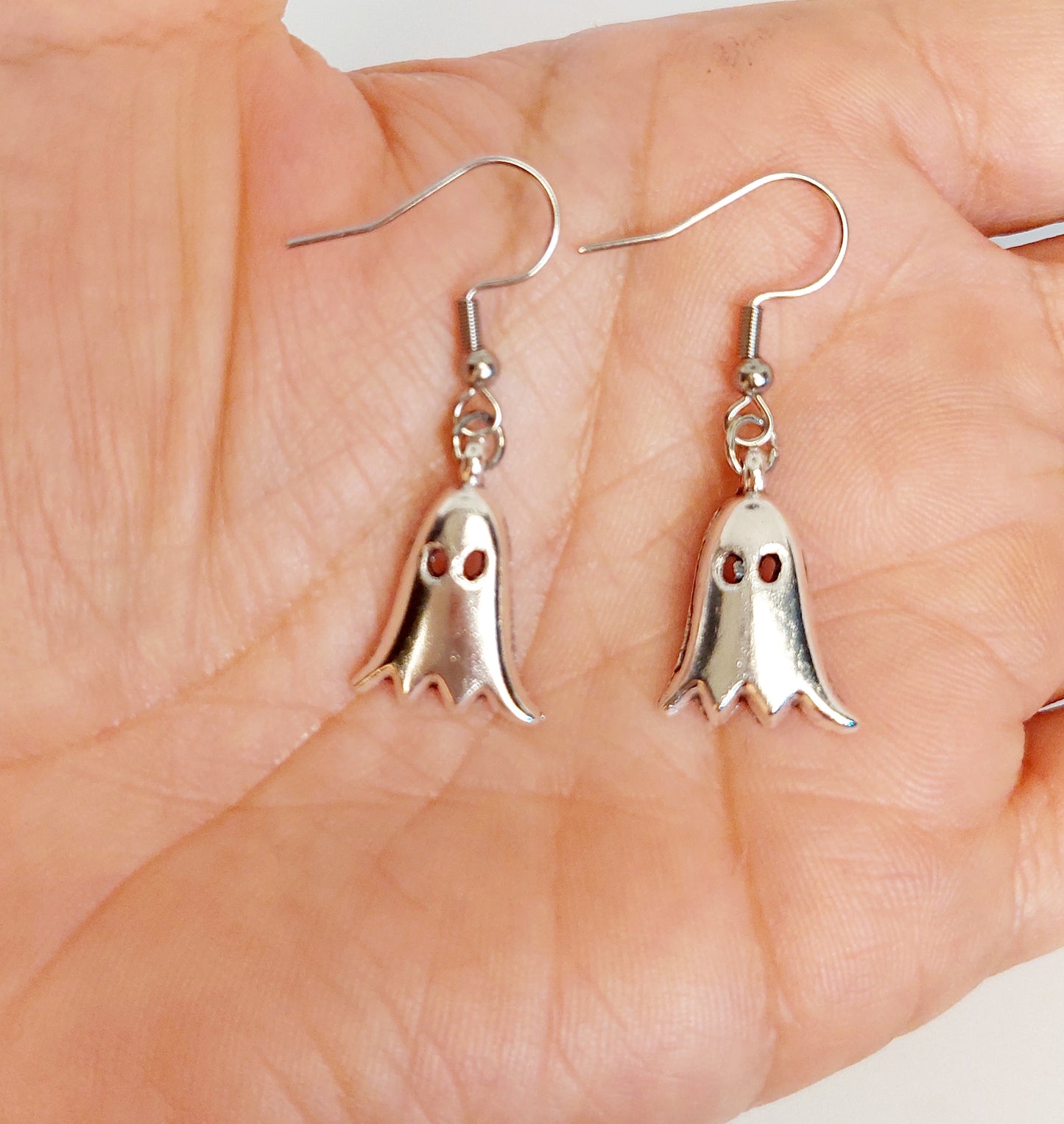 Mini Ghost Charm Earrings