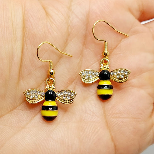 Bee Charm Earrings