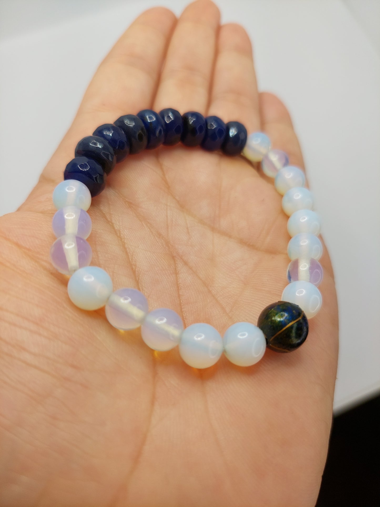 Opalite Elastic Stretch Bracelet