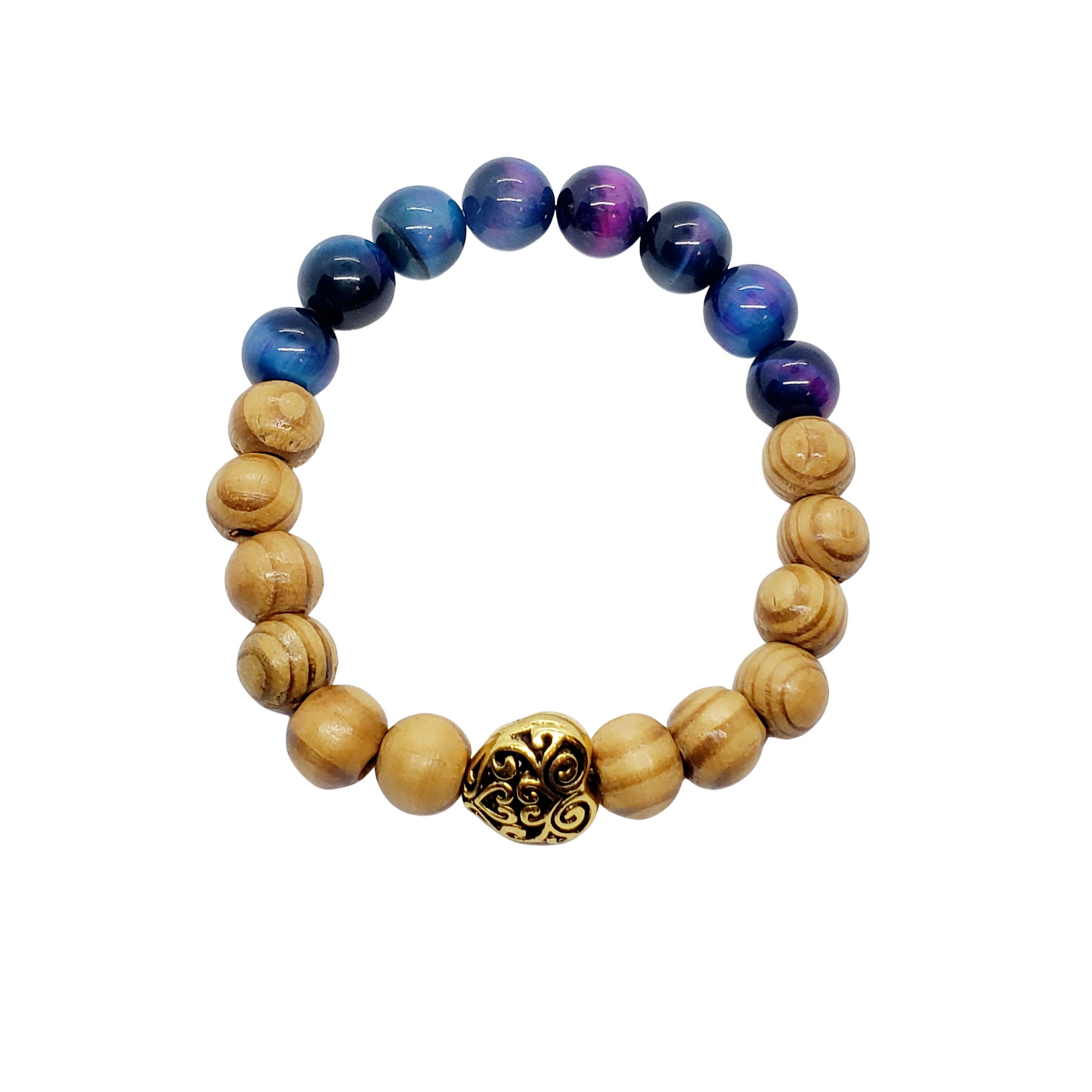 Wooden Galaxy Elastic Stretch Bracelet