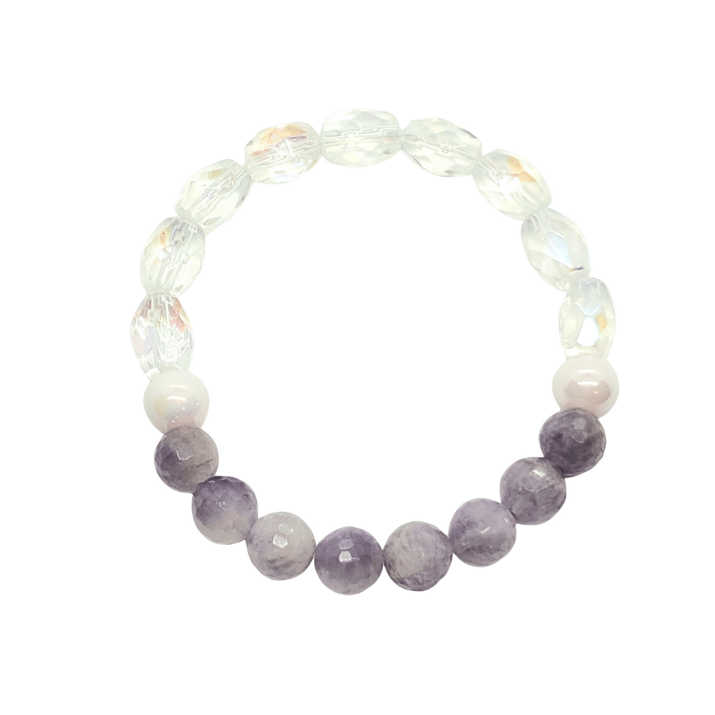 Lavender Elastic Stretch Bracelet