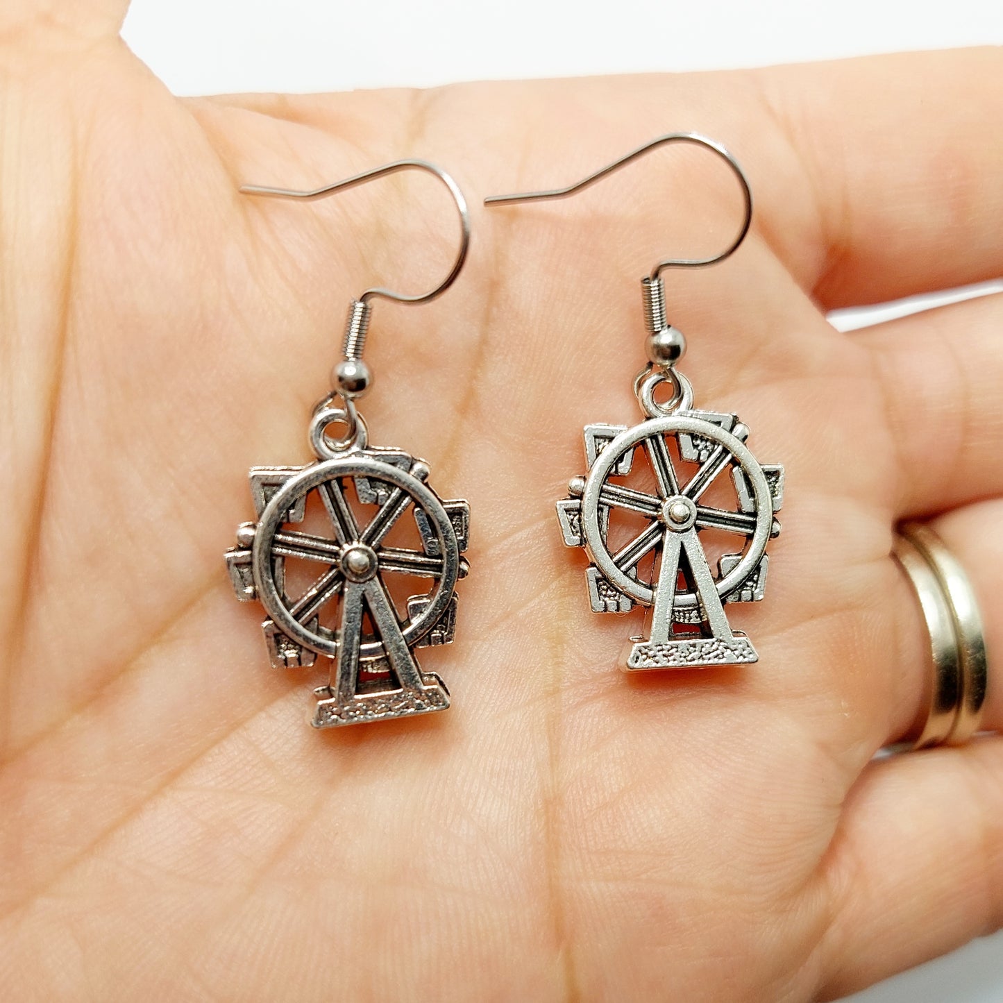Ferris Wheel Charm Earrings