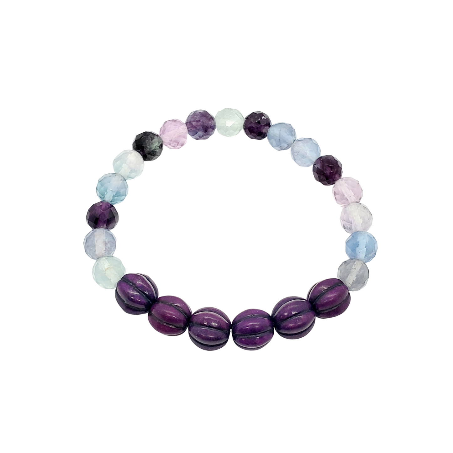 Fluorite Elastic Stretch Bracelet