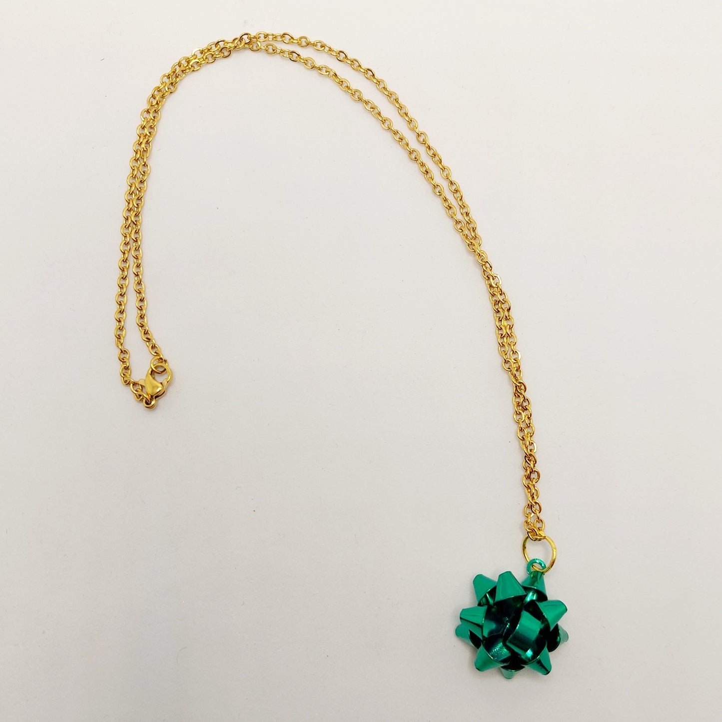 Gift Bow Charm Necklace