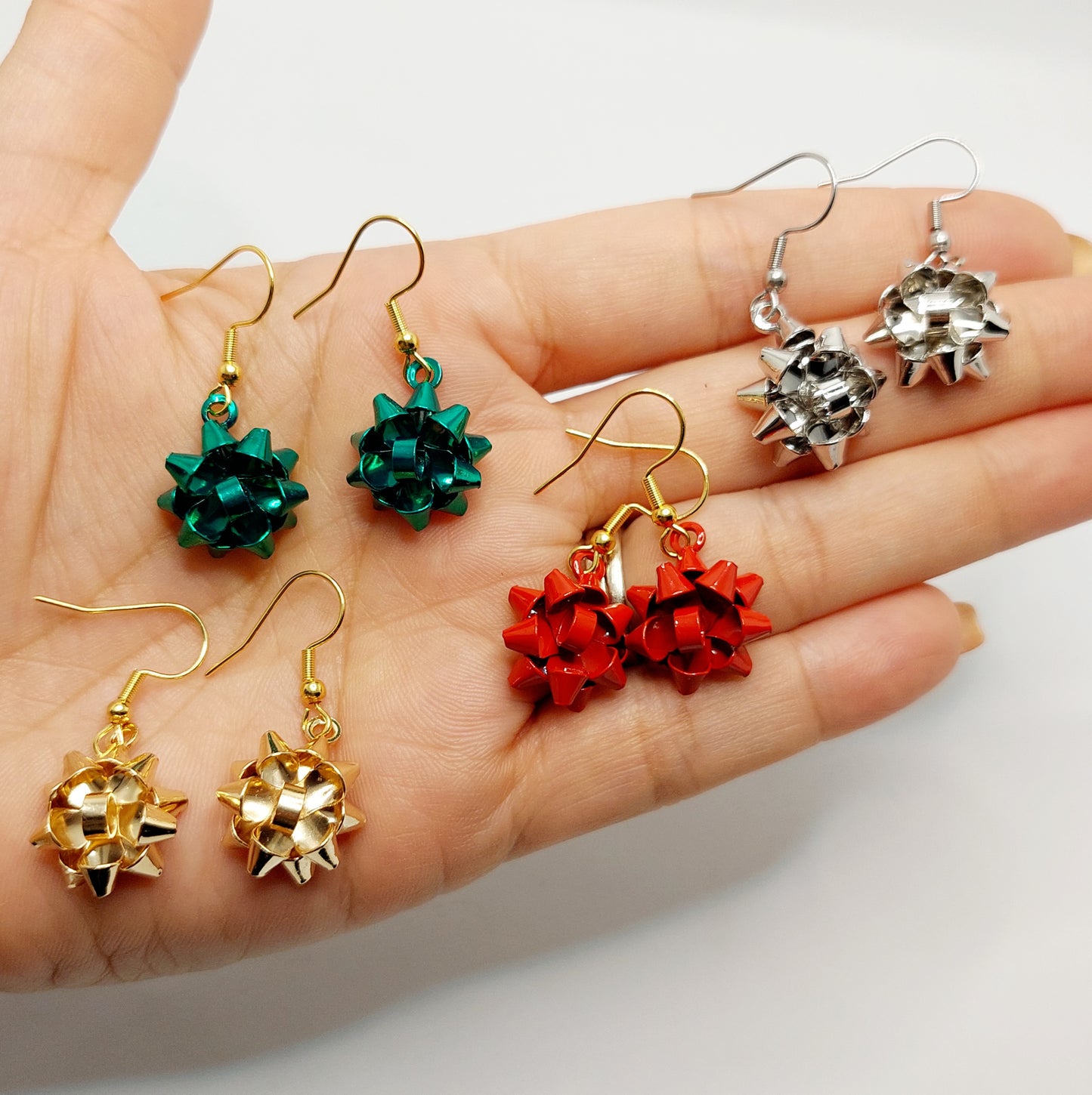 Gift Bow Charm Earrings
