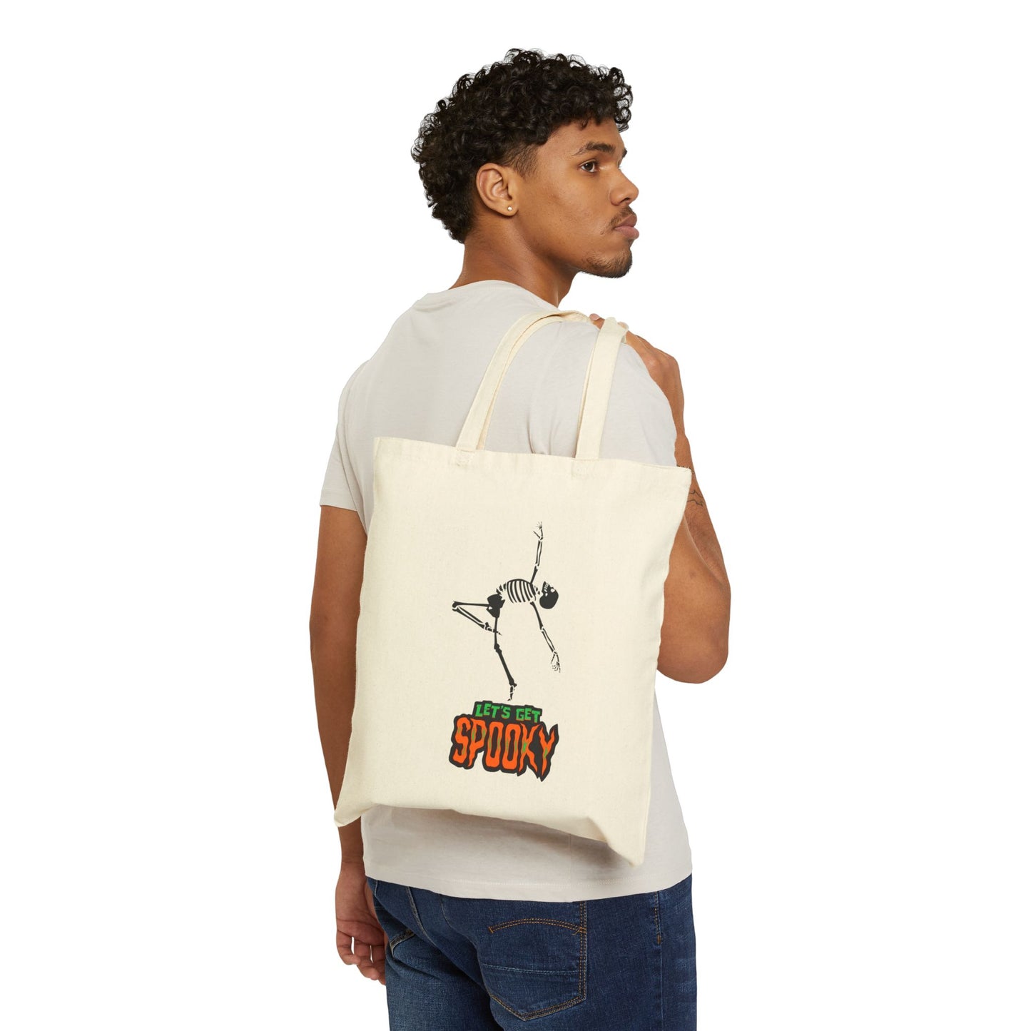 Get Spooky Skeleton Tote Bag