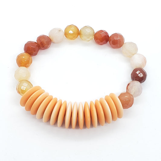 Carnelian Elastic Stretch Bracelet