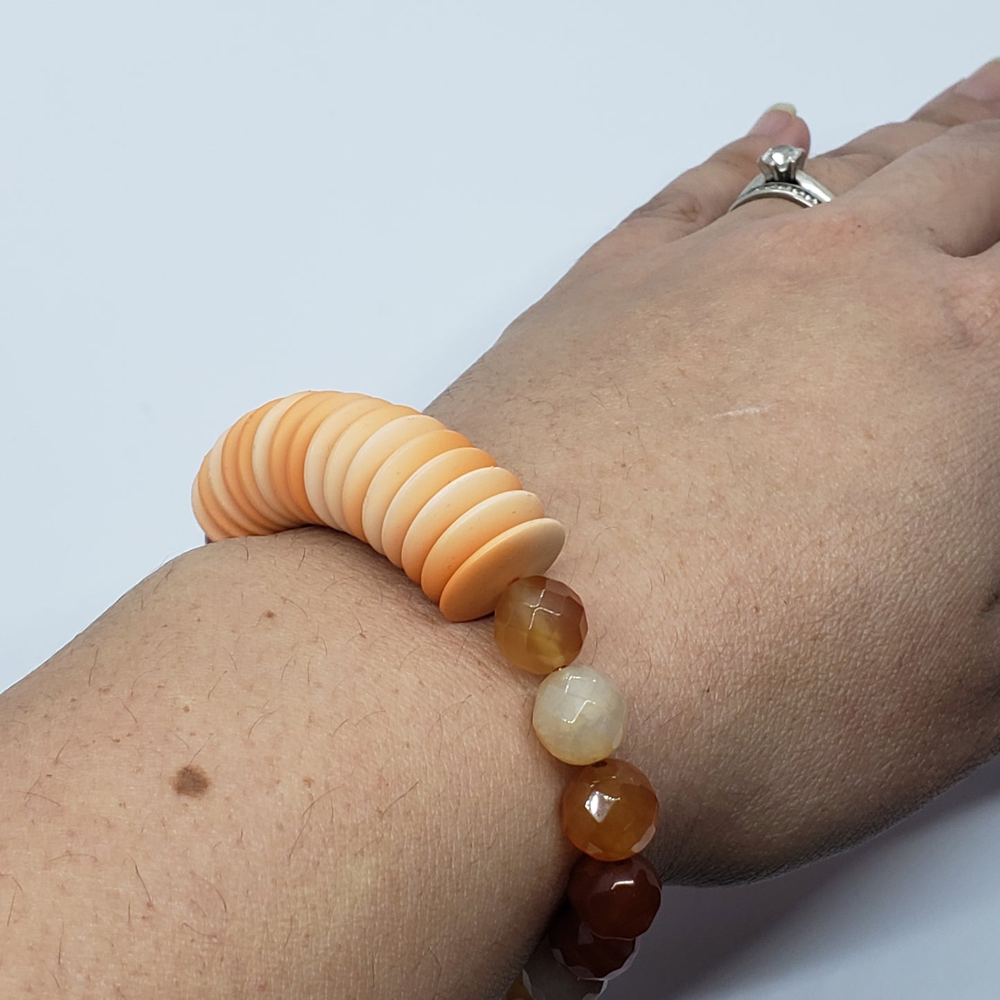 Carnelian Elastic Stretch Bracelet