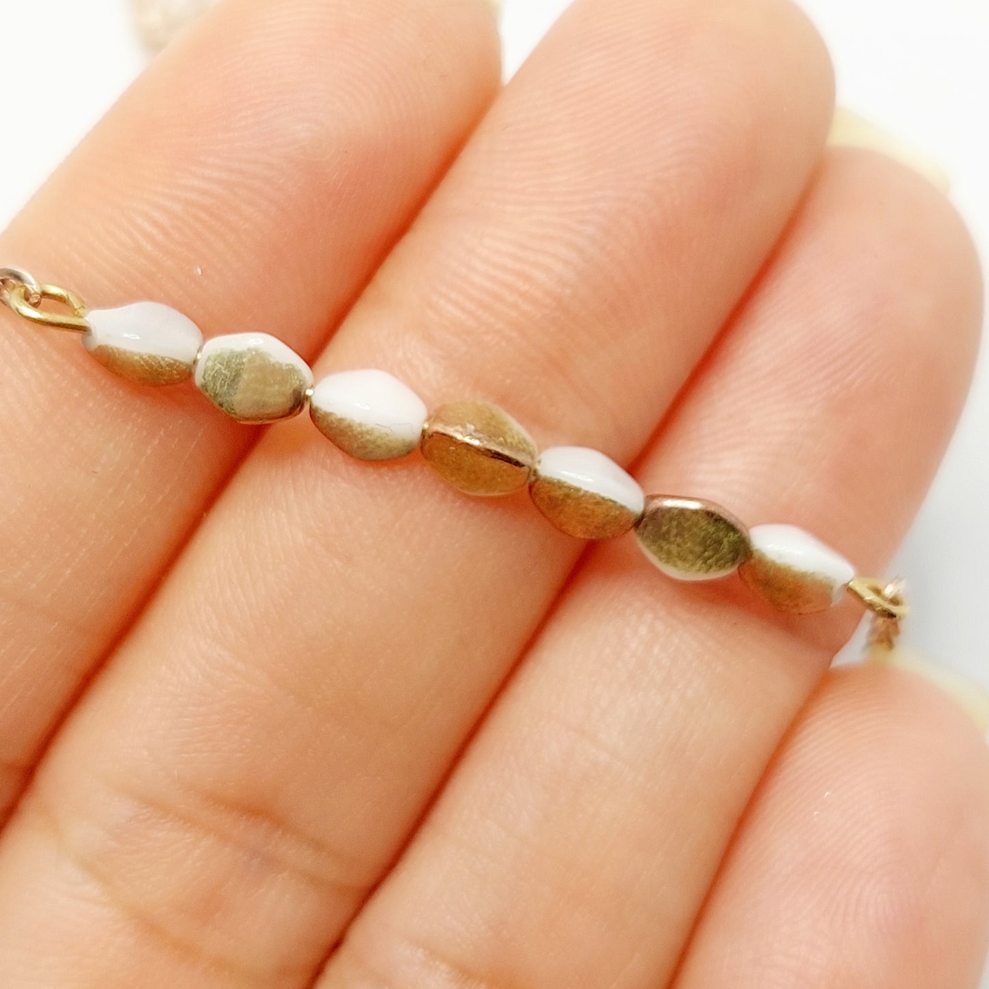 Goldie Beaded Bar Necklace