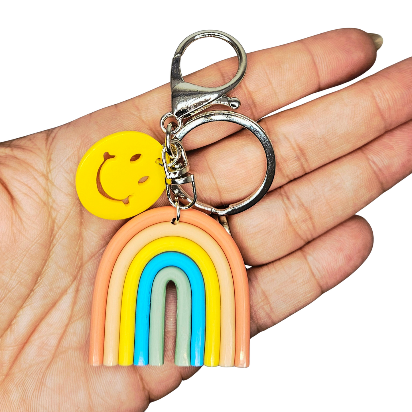 Happy Rainbow Keychain